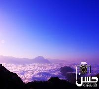 منظر خلاب ـ الضباب يغطي جبال محافظة الداير ـ جازان
